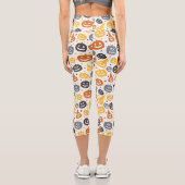 Leggings Capri Motif coloré Jack-O'-Lantern (Verso)