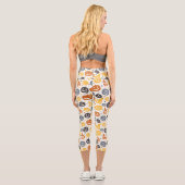 Leggings Capri Motif coloré Jack-O'-Lantern (Verso)