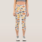 Leggings Capri Motif coloré Jack-O'-Lantern (Recto)