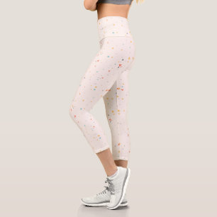 Leggings Capri Motif Confetti Dots & Triangle