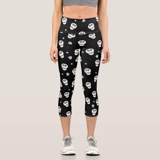 Leggings Capri Motif crâne (Recto)