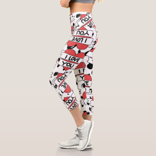 Leggings Capri Motif d'amour
