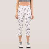 Leggings Capri Motif d'art de Forest Line (Recto)
