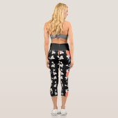 Leggings Capri Motif d'art Koi de style japonais (Verso)