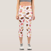 Leggings Capri Motif de beigne douce (Recto)