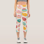 Leggings Capri Motif de beignet (Recto)