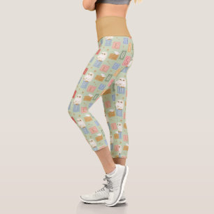 Leggings Capri Motif de bloc de lettres de Hedwig Post