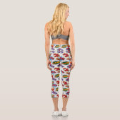 Leggings Capri Motif de bulle Superhero (Verso)