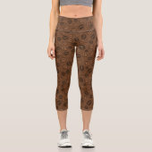 Leggings Capri Motif de café (Recto)
