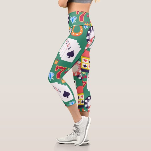 Leggings Capri Motif de casino (Gauche)