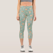 Leggings Capri Motif de cerfs à l'aquarelle (Recto)