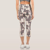 Leggings Capri Motif de chats blancs et gris (Verso)