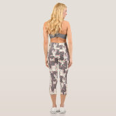 Leggings Capri Motif de chats blancs et gris (Verso)