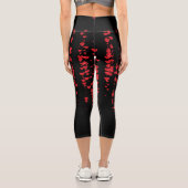 Leggings Capri Motif de coeur 24 (Verso)