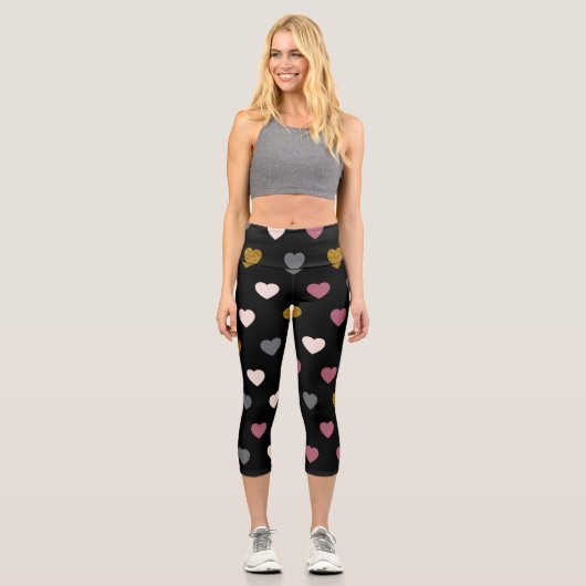 Leggings Capri Motif de coeur 30 (Recto)
