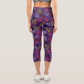 Leggings Capri Motif de coeur 32 (Verso)