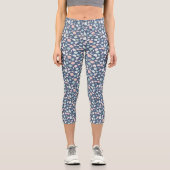 Leggings Capri motif de coquillages (Recto)