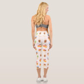 Leggings Capri Motif de crème glacée, cône de crème glacée, Popsi (Verso)