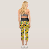 Leggings Capri Motif de danse Chibi Heroine (Verso)