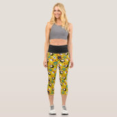 Leggings Capri Motif de danse Chibi Heroine (Recto)