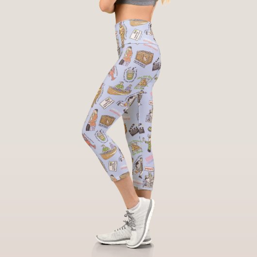Leggings Capri Motif de dessin coloré AMIENDS™ (Gauche)