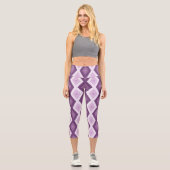 Leggings Capri Motif de diamant violet (Recto)