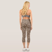 Leggings Capri Motif de fourrure léopard (Verso)