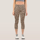 Leggings Capri Motif de fourrure léopard (Recto)