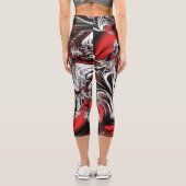 Leggings Capri motif de fractal (Verso)