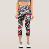 Leggings Capri motif de fractal (Recto)