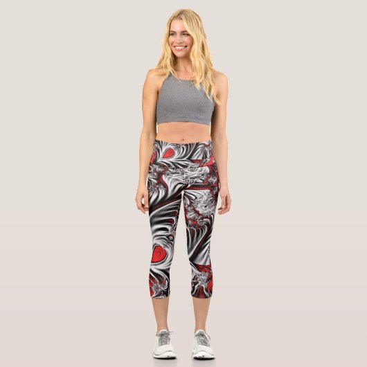 Leggings Capri motif de fractal (Recto)