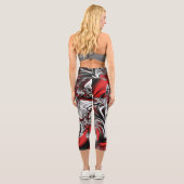 Leggings Capri motif de fractal (Verso)