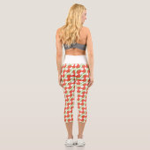 Leggings Capri motif de fraise Abstrait (Verso)