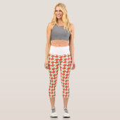 Leggings Capri motif de fraise Abstrait (Recto)