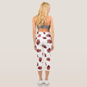 Leggings Capri Motif de fraises couvertes de chocolat (Verso)