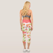 Leggings Capri Motif de framboises (Verso)