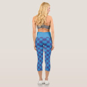 Leggings Capri Motif de la carte de chèques bleus (Verso)