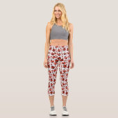 Leggings Capri Motif De Ladybugs, Mignons Ladybugs, Red Ladybugs (Recto)