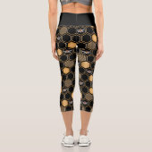 Leggings Capri Motif de nid d'abeille (Verso)