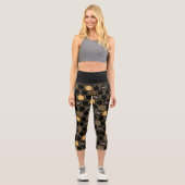 Leggings Capri Motif de nid d'abeille (Recto)