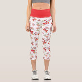 Leggings Capri Motif de Noël (Recto)