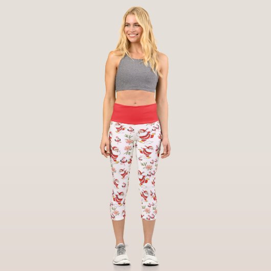 Leggings Capri Motif de Noël (Recto)