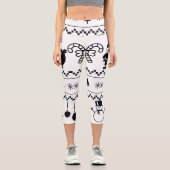 Leggings Capri Motif de Noël (Recto)