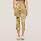 Leggings Capri Motif de Noël, Pine Snow 6 (Verso)