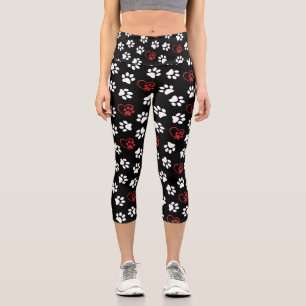 Leggings Capri Motif De Pâtes, Patrouilles Blanches, Patrouilles
