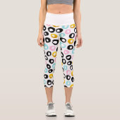 Leggings Capri Motif de points abstraits tendance (Recto)