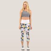 Leggings Capri Motif de points abstraits tendance (Recto)