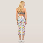 Leggings Capri Motif de style postmoderne Memphis (Verso)