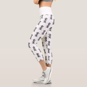 Leggings Capri Motif de symbole Reiki en Kanji japonais