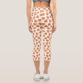 Leggings Capri Motif de tranche Pizza Fun (Verso)